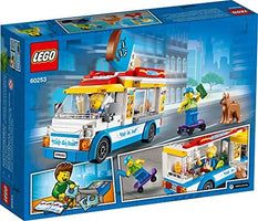 LEGO City Ice Cream Truck Van 60253 Building Toy Set - Featuring Skater Minifigures, Skateboard, and Dog Figure, Fun Gift Idea for Boys, Girls, and Kids Ages 5+