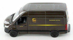 KiNSMART Mercedes-Benz Sprinter UPS Edition Delivery Van 1:48 Scale 5"