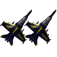 Blue Angels Toy Planes by Magical Memories Collection, Set of 2 Die Cast Airplanes Fighter Jet Toy, Great Model Planes with Pull Back Action, Toy Blue Angels Jets Model Plane, Navy Blue Airplane, 7x5