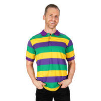 THE MARDI GRAS KREWE Polo Shirts for Men, Mardi Gras Outfit for Men