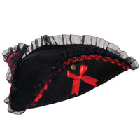 UNDERWRAPS Tri-Corner Lace Pirate Hat Accessory for Halloween Costume