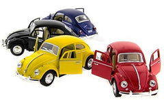 KiNSMART 1967 Volkswagen Classic Beetle 5inch 1:32 Scale Die Cast Metal Model Toy Cars SetOf4