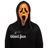 Ghost Face Orange Fluorescent Mask