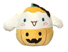 Squishmallow Kellytoy Plush 8" Cinnamoroll Hello Kitty Sanrio Halloween w/Free Pokemon Metal Key Ring