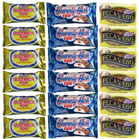 Elmers Chocolate Easter Eggs- 6 Gold Brick, 6 Heavenly Hash and 6 Pecan Eggs,