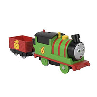 Thomas & Friends Motorized Toy Train Percy Battery-Powered Engine with Tender for Preschool Pretend Play Ages 3+ Years