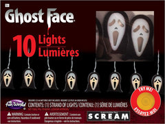 Fun World Officially Licensed Ghost Face String Lights (Battery Operated)