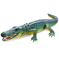 MameJo Alligator Toy | 16 Inch American Alligator Reptile Toys | Hand Painted Realistic Animal Toy Figures for Home Décor Or 3D Shapes for Teaching