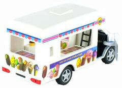 KinsFun Ice Cream Truck, 5 Inch Toy Vehicle with Pull Back Action, 1:43 Scale