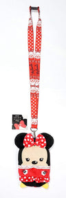 Minnie Mouse (Red) Deluxe Lanyard with Pouch Card Holder