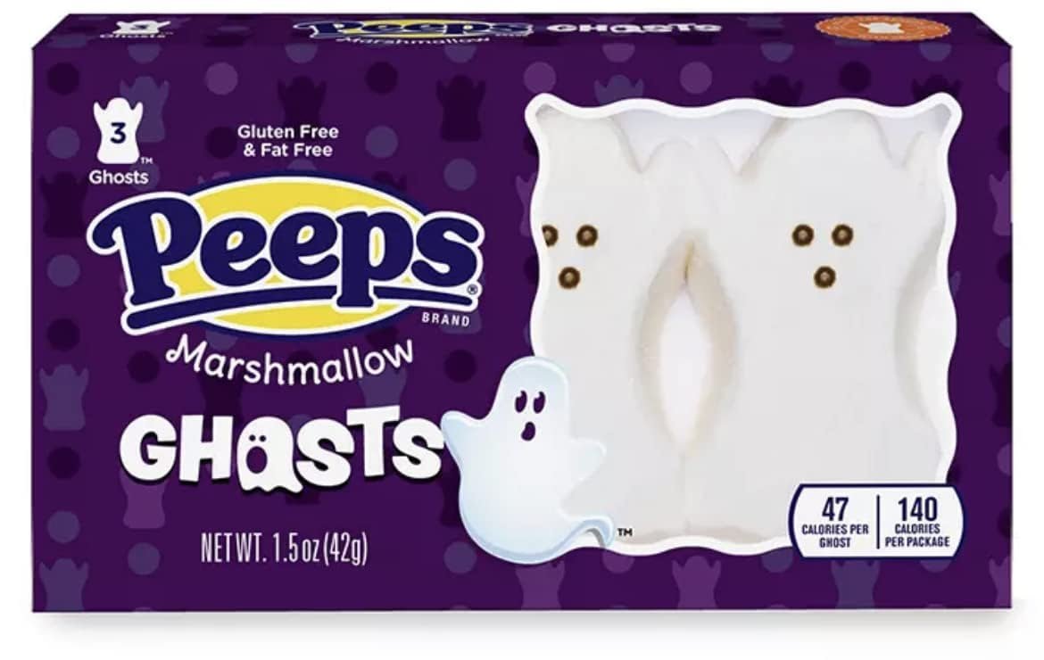 Peeps Halloween Spooky Ghost Peeps 3 Count Package ( 3 Packs Total)