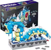 Mega Pokemon Motion Gyarados mechanized Toy Building Set, 2186 Bricks and Pieces, poseable Limbs, for Fans and Adult Builders