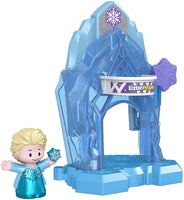 Fisher-Price Little People – Disney Frozen Elsa's Palace Portable playset with Figure for Toddlers and Preschool Kids Ages 1 ½ to 5 Years