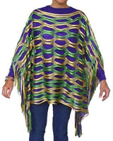 Mardi Gras Cut Out Poncho