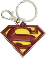 DC Colored Superman Logo Pewter Key Ring