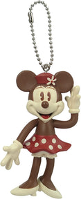 Disney Retro Minnie Mouse Bendable Key Chain (Brown) Key Accessory, Multicolor, 3