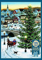 Cobble Hill 500 Piece Puzzle - Village Tree - Sample Poster Included