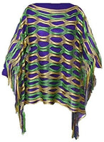 Mardi Gras Cut Out Poncho