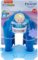 Fisher-Price Little People – Disney Frozen Elsa's Palace Portable playset with Figure for Toddlers and Preschool Kids Ages 1 ½ to 5 Years