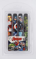 Marvel 4 Pack of Ball Point Barrel Pens