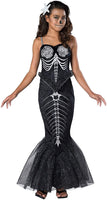 Girl's Skeleton Mermaid Costume